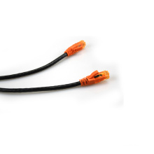 Cable de remiendo negro de encargo de la red UTP RJ45 cat6